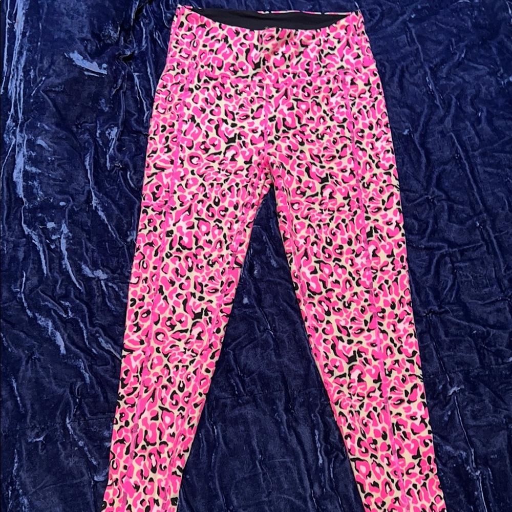 Lilly Pulitzer Pink and Black Luxletic Leggings